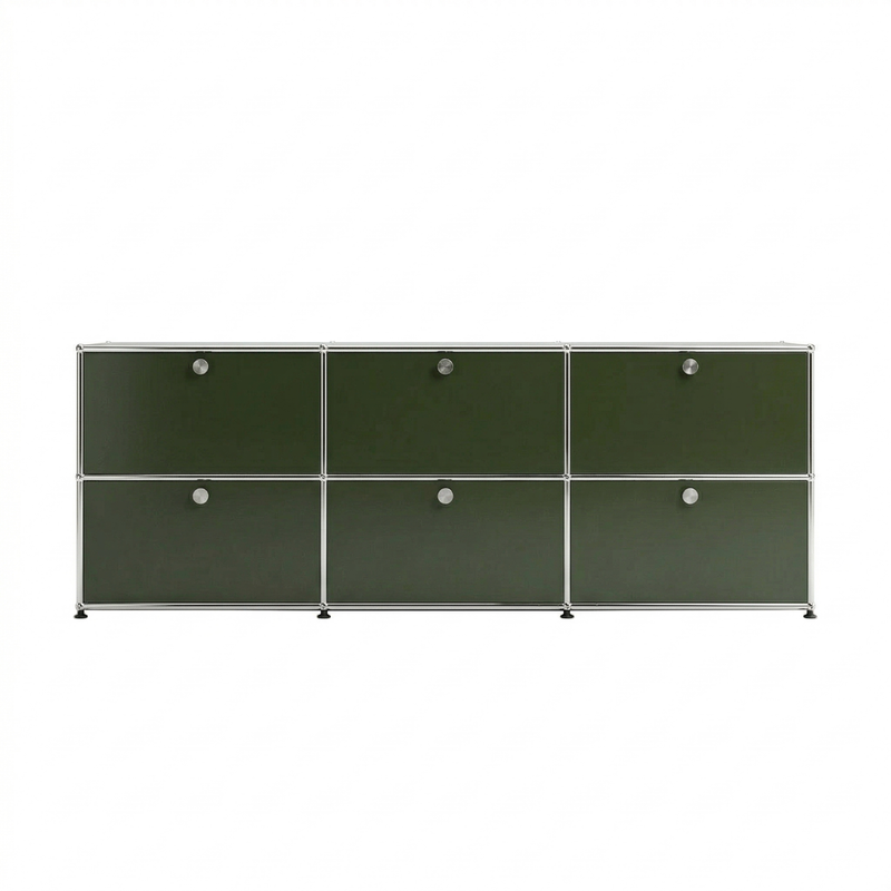 Special USM Haller Media 3-Unit Olive Green | CA Modern Home Special USM Haller Media 3-Unit Olive Green | CA Modern Home