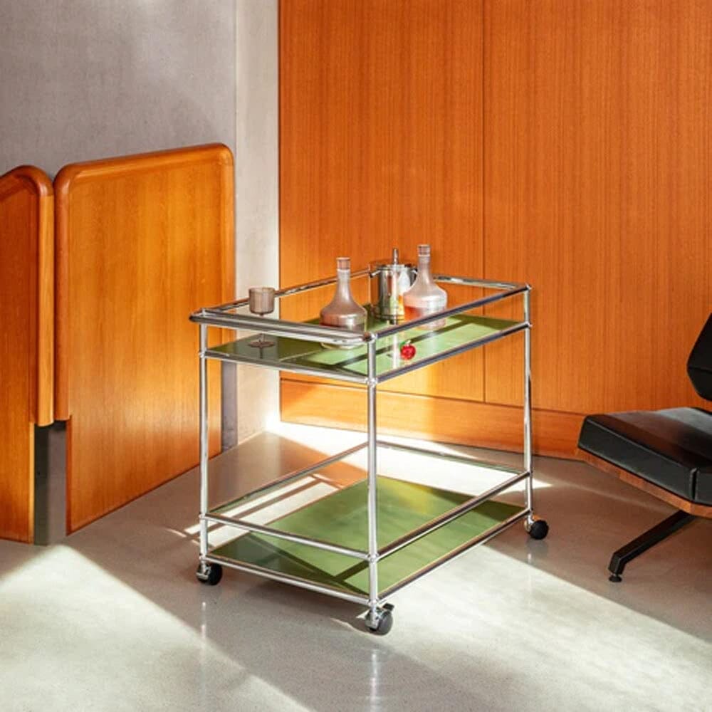 Special USM Haller Serving Cart MS04 Olive Green | CA Modern Home