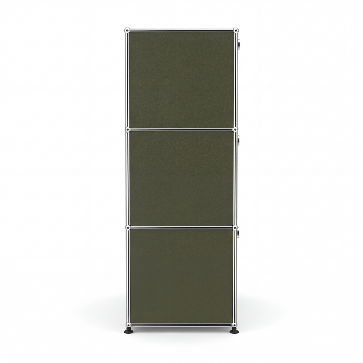 Side view of Special USM Haller Storage MS03 in Olive Green