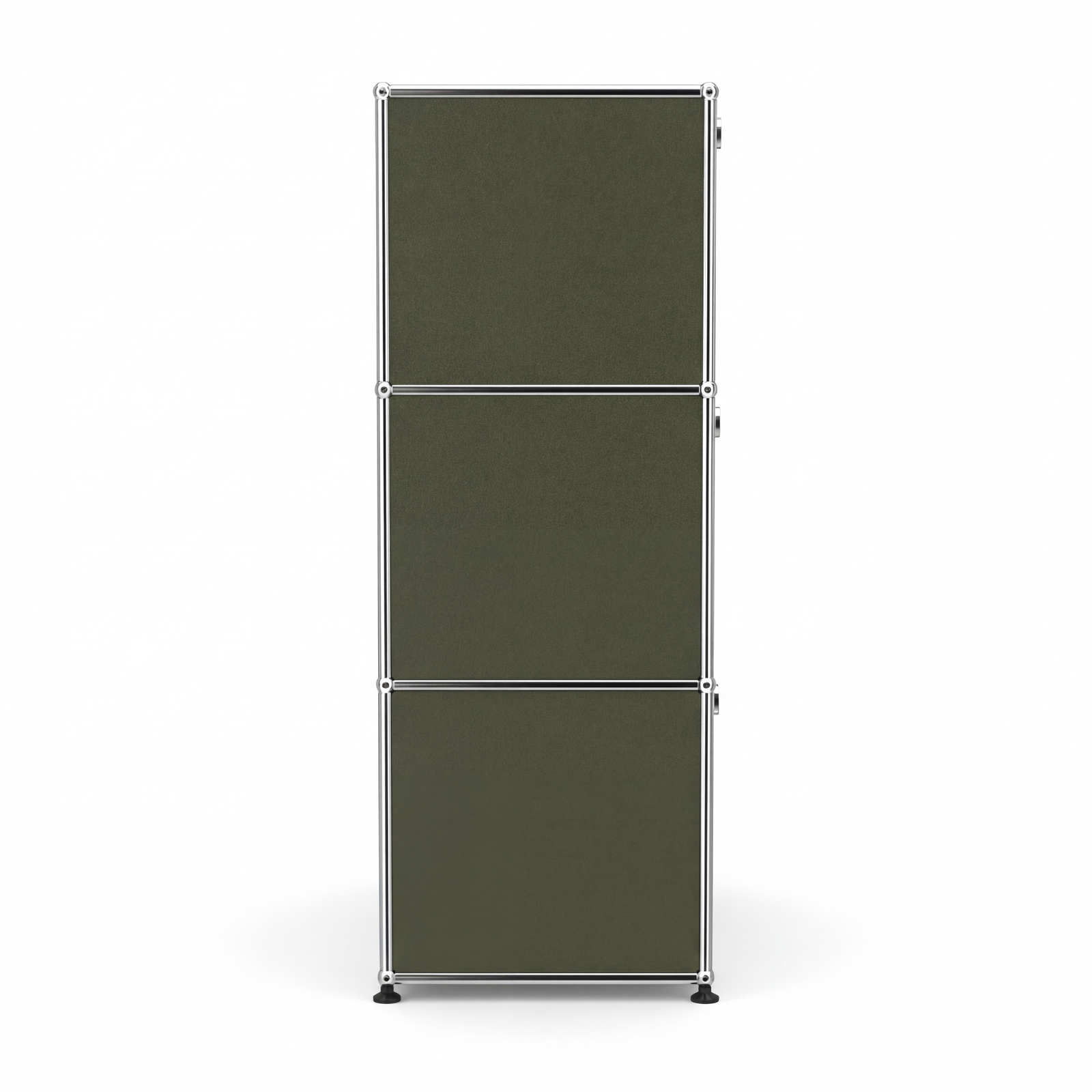 Side view of Special USM Haller Storage MS03 in Olive Green