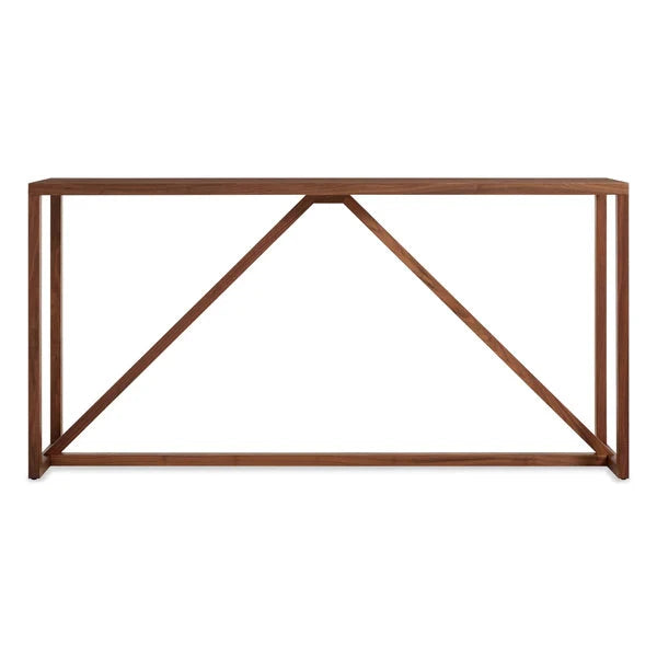 Strut Console Table Console Table BluDot Walnut 