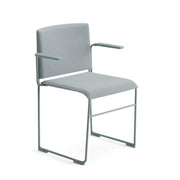 Stacy Fully Upholstered Sled Chair with Armrests Armchair Arper 