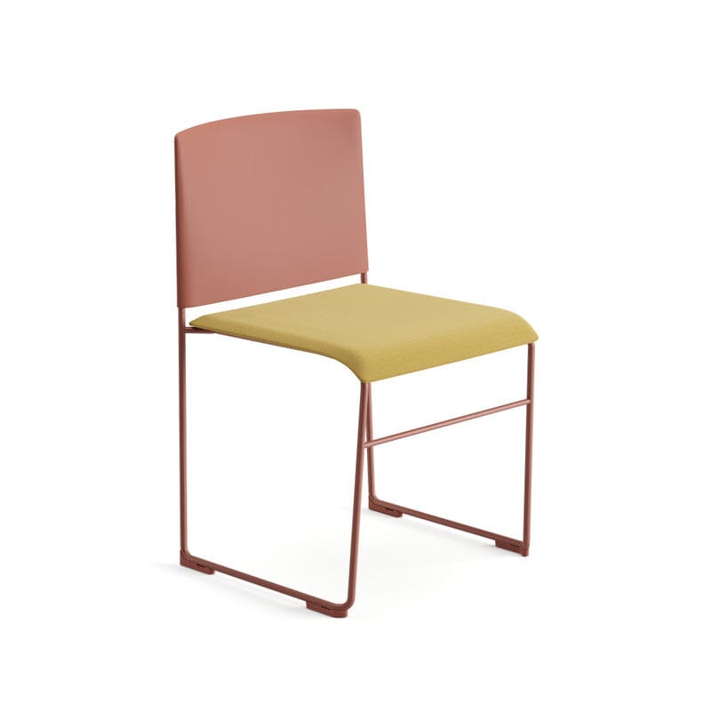 Stacy Stacking Chair With Backrest & Seat Upholstery Chairs Arper 