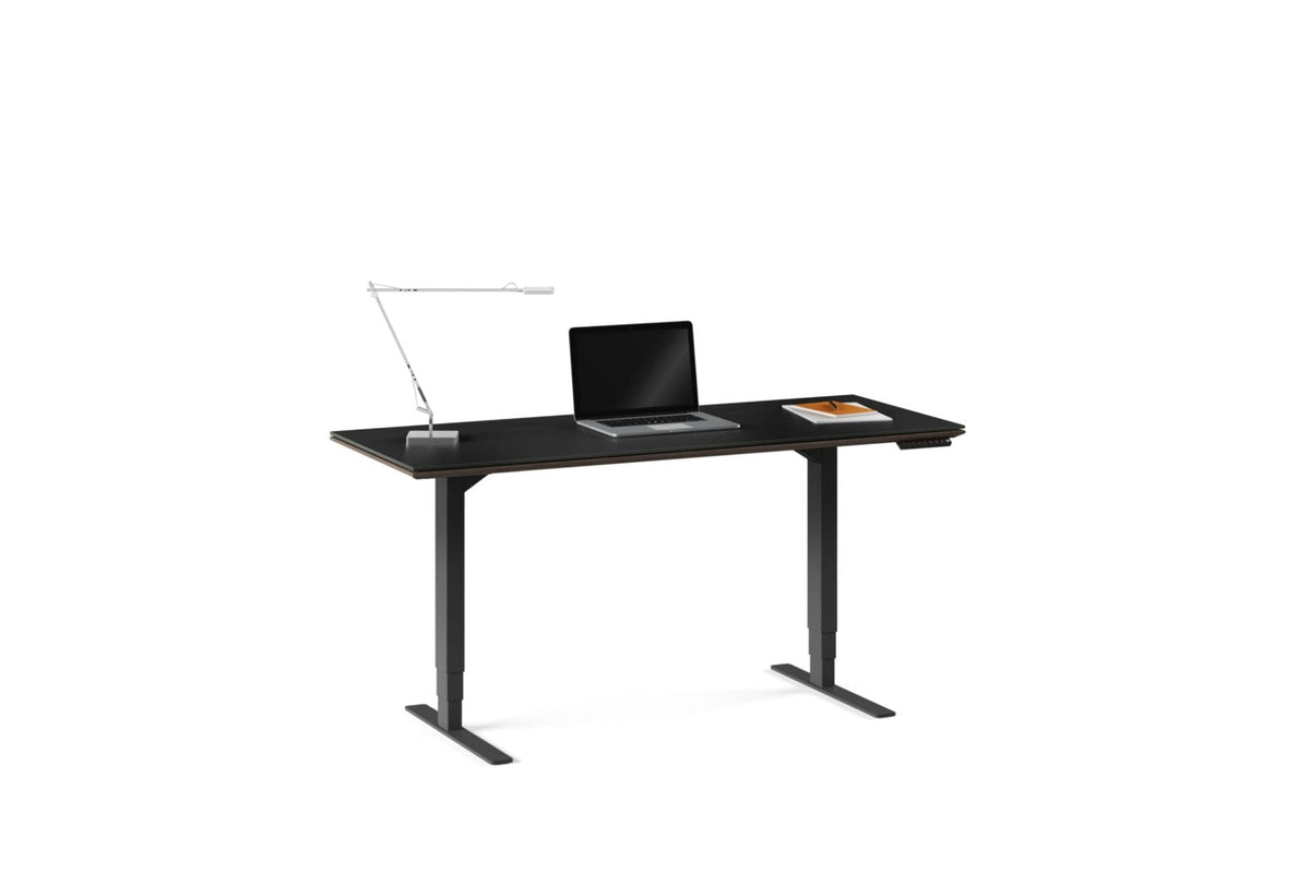 Sequel 20 Lift Standing Desk Desk&#39;s BDI Charcoal Stained Ash 6151 