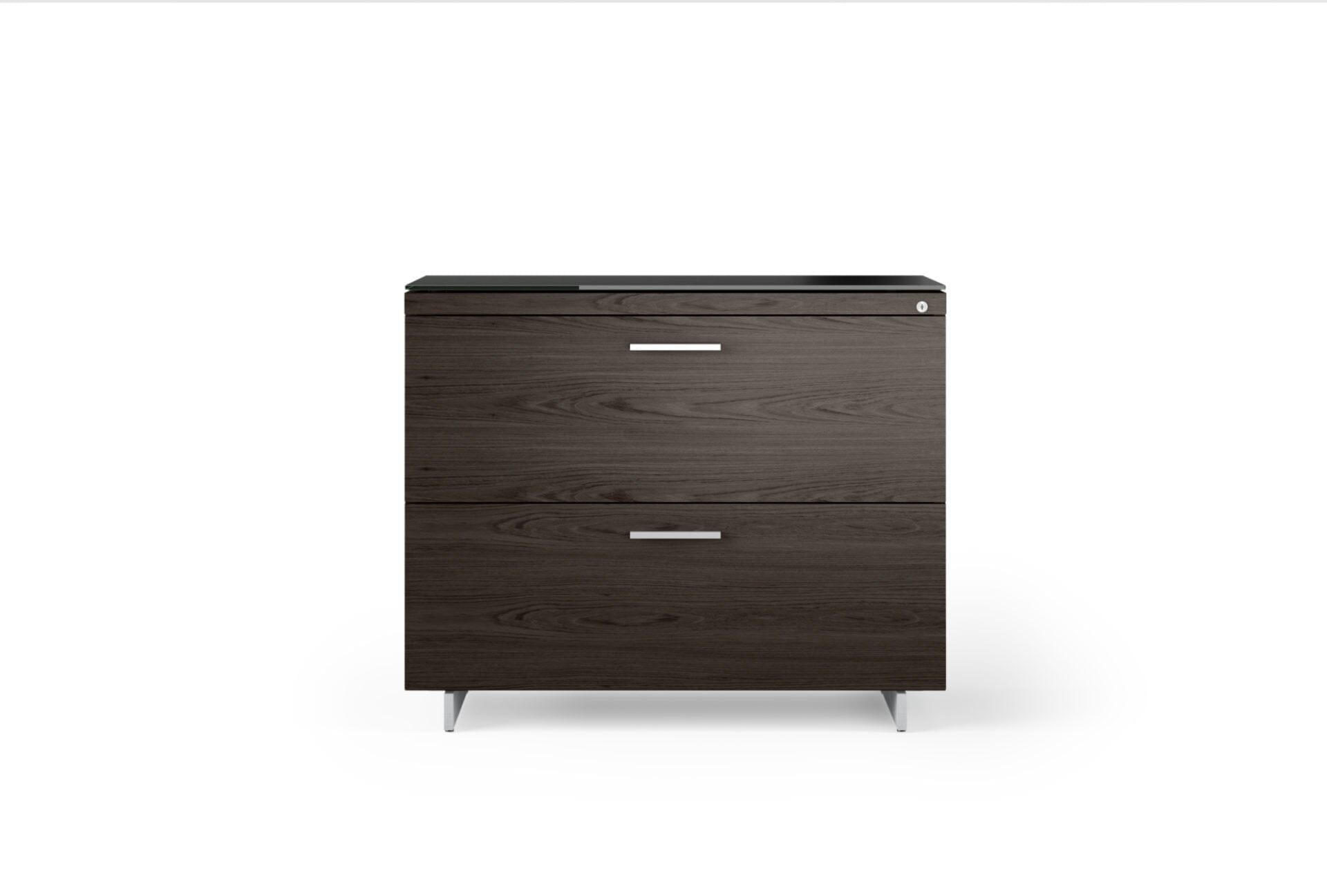 Sequel 20 Lateral File Cabinet 6116 storage BDI Charcoal Stained Ash Satin Nickel 