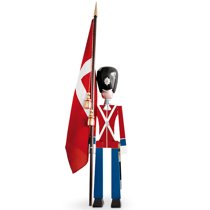 Kay Bojesen Standard-Bearer, Red/Blue/White (Large)