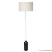 Gravity Floor Lamp Floor Lamps Gubi Blackened Steel Canvas Shade 