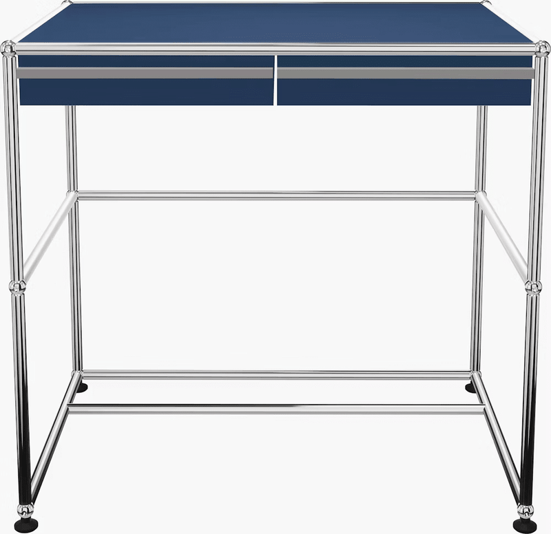 USM Haller Compact Desk Desks USM Steel Blue 