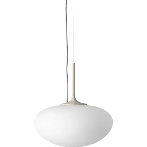 Stemlite pendant Lamp suspension lamps Gubi Pebble Grey Frosted Glass Ø38