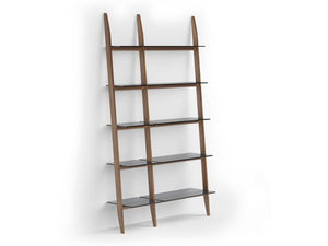 Stiletto 570012 2-Shelf System - 49" Wide Book Shelf BDI Natural Walnut 