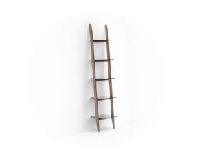 Stiletto 5701 Single Leaning Shelf Book Shelf BDI Natural Walnut 