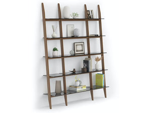 Stiletto 570121 3-Shelf System - 66" Wide Book Shelf BDI 