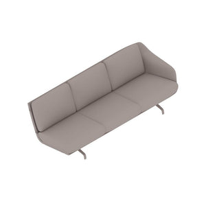 Striad Three Seater Low-Back Sofa With One Side Arm Sofa herman miller 