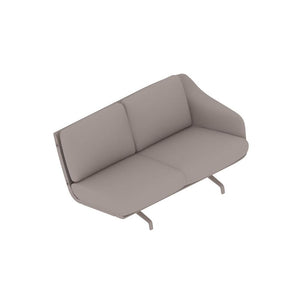 Striad Two Seater Low-Back Sofa With One Side Arm Sofa herman miller 