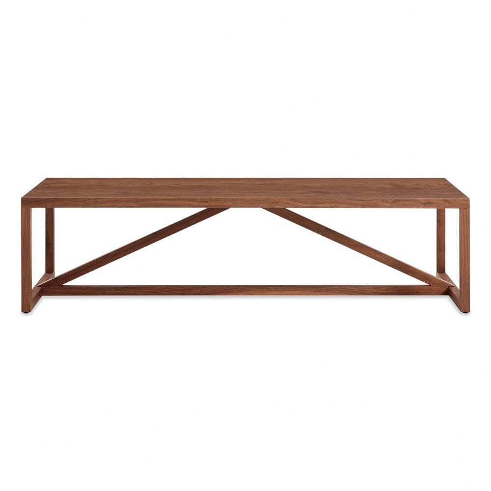 Strut Rectangle Wood Coffee Table Coffee Tables BluDot White Oak 