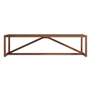 Strut Rectangle Wood Coffee Table Coffee Tables BluDot Walnut 