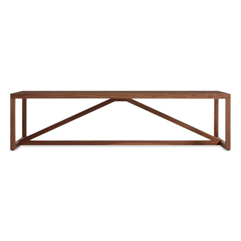 Strut Rectangle Wood Coffee Table Coffee Tables BluDot Walnut 