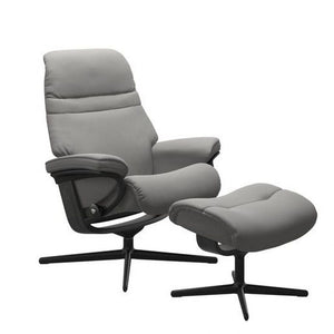 Sunrise Chair and Ottoman With Cross Base Chairs Stressless 