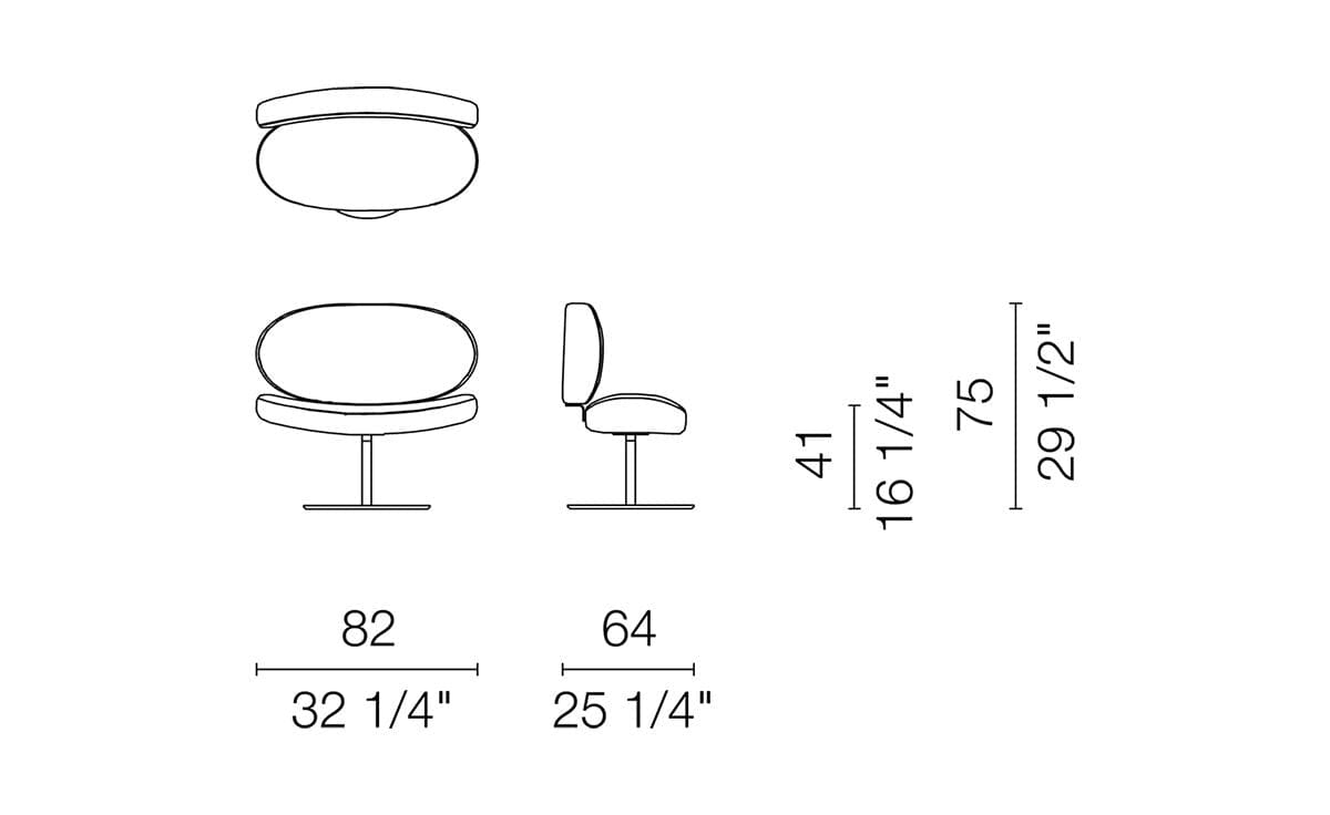 Sunset Swivel Chair Chairs Cappellini 