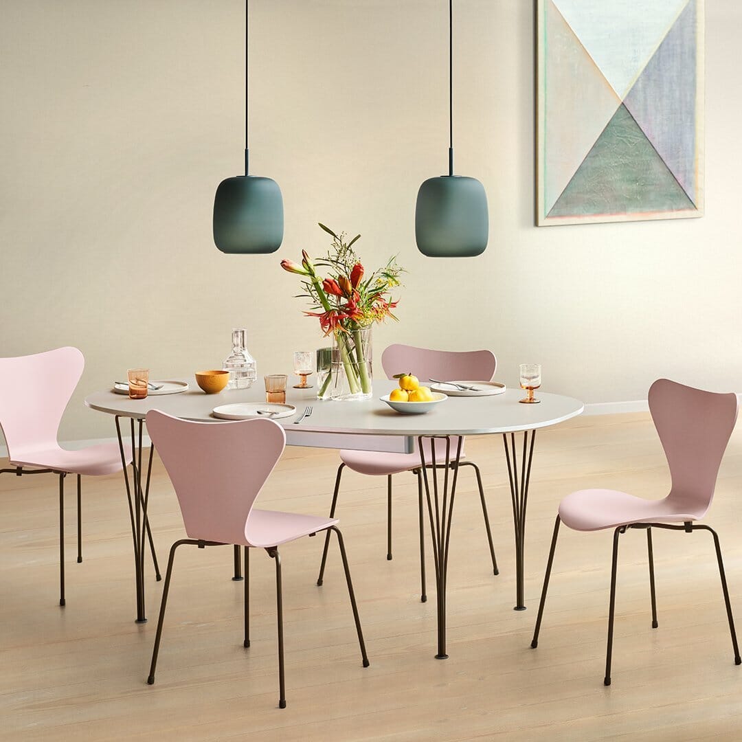 Superellipse Extendable Span Leg Dining Table Dining Tables Fritz Hansen 