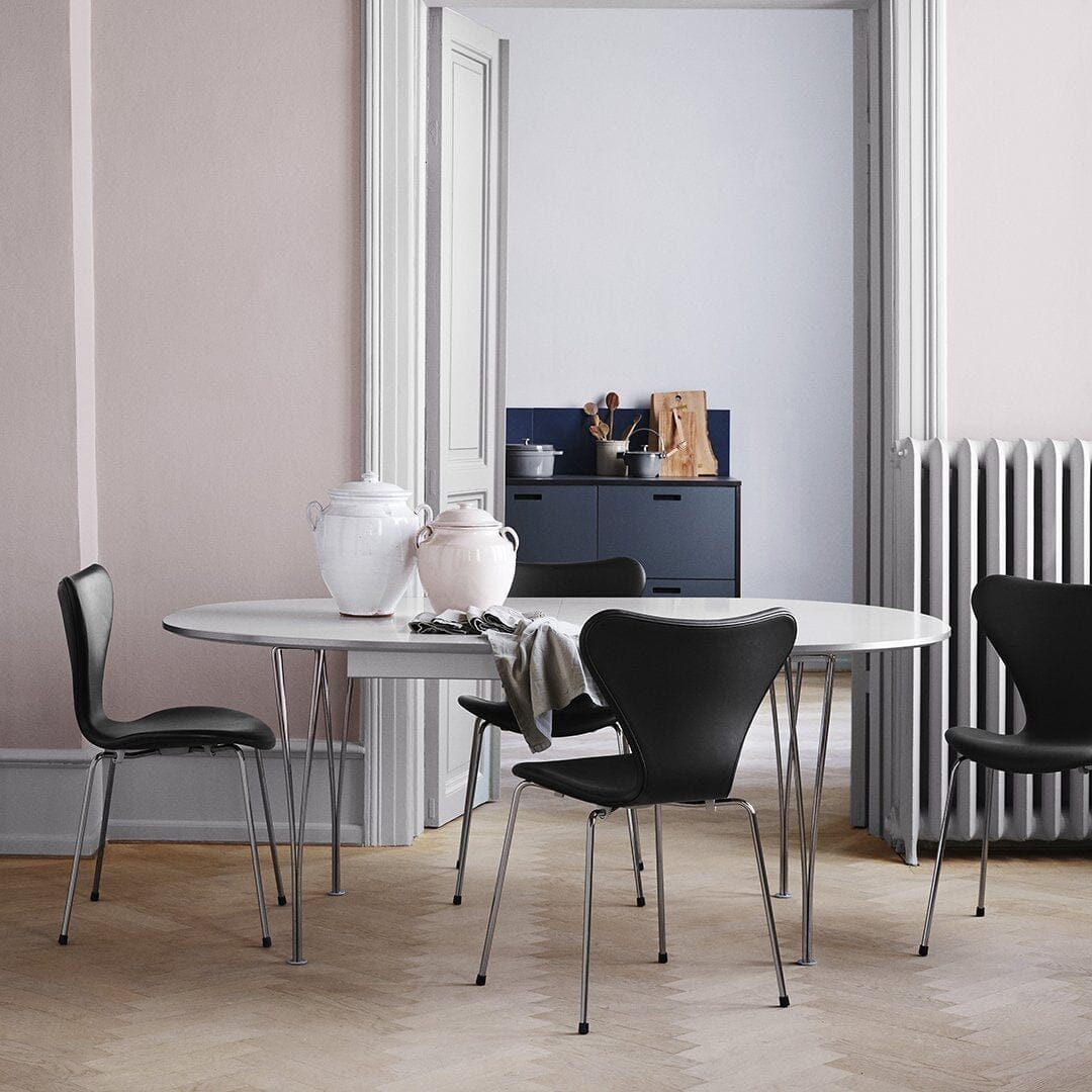 Superellipse Extendable Span Leg Dining Table Dining Tables Fritz Hansen 