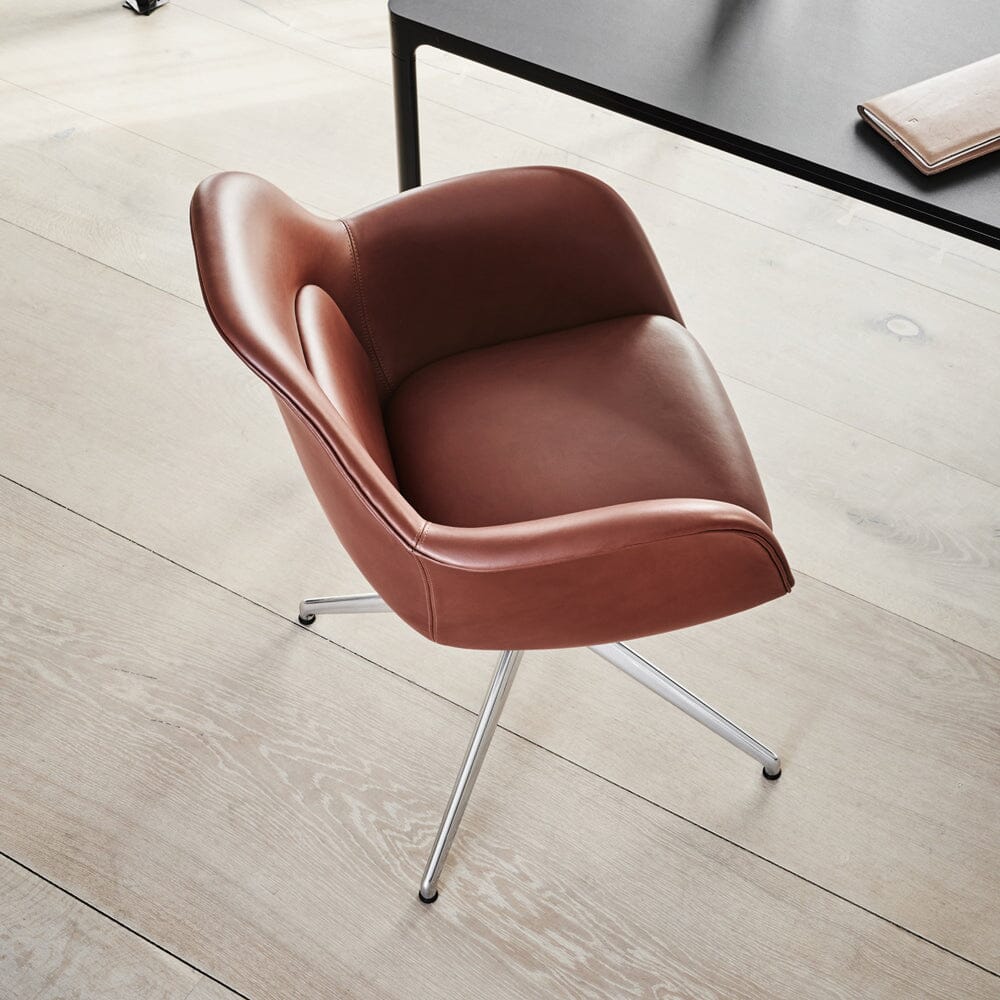 Swoon Chair With Swivel Base Dining chairs Fredericia 