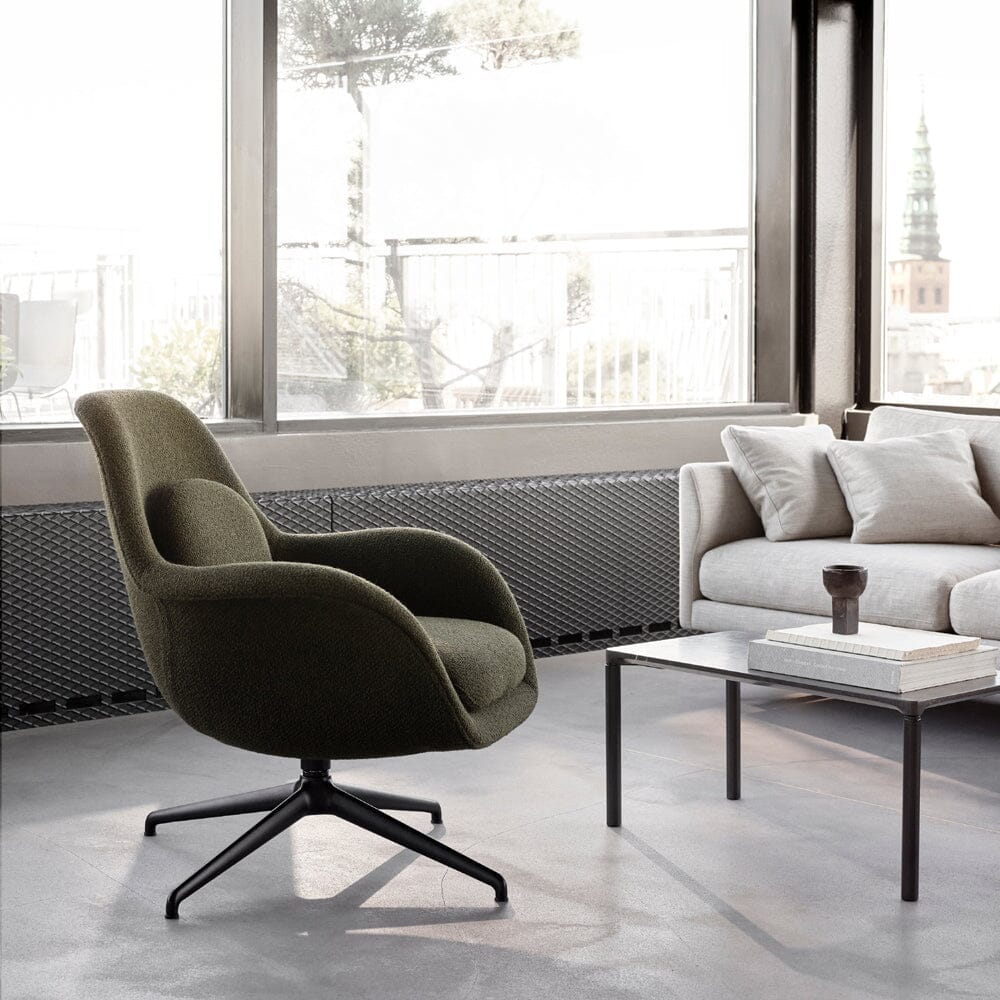 Swoon Petit Lounge Chair With Swivel Base lounge chairs Fredericia 