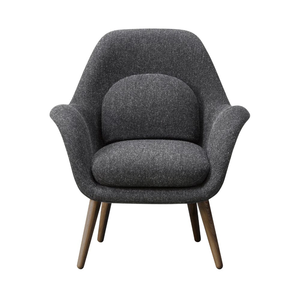 Swoon Petit Lounge Chair With Wood Base lounge chairs Fredericia 