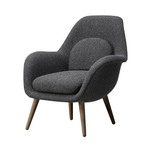 Swoon Petit Lounge Chair With Wood Base lounge chairs Fredericia 