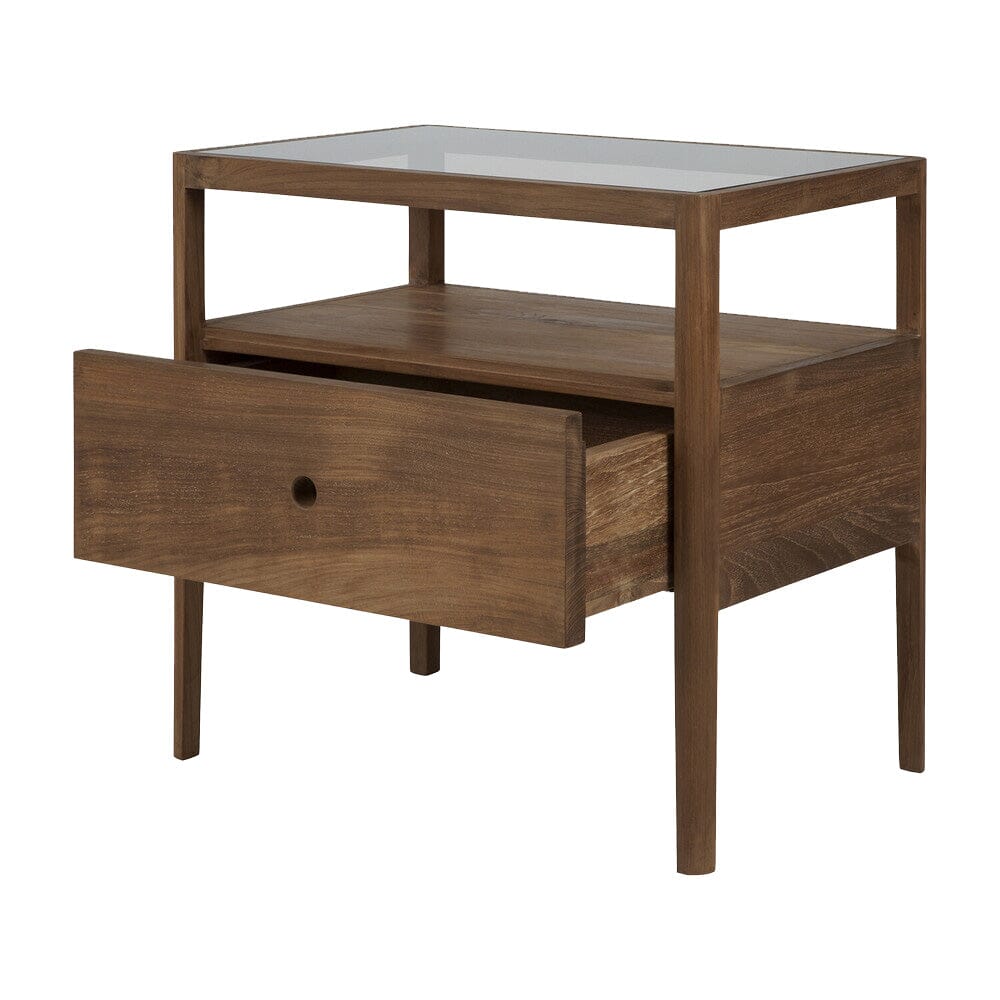 Teak Spindle Bedside Table side/end table Ethnicraft 