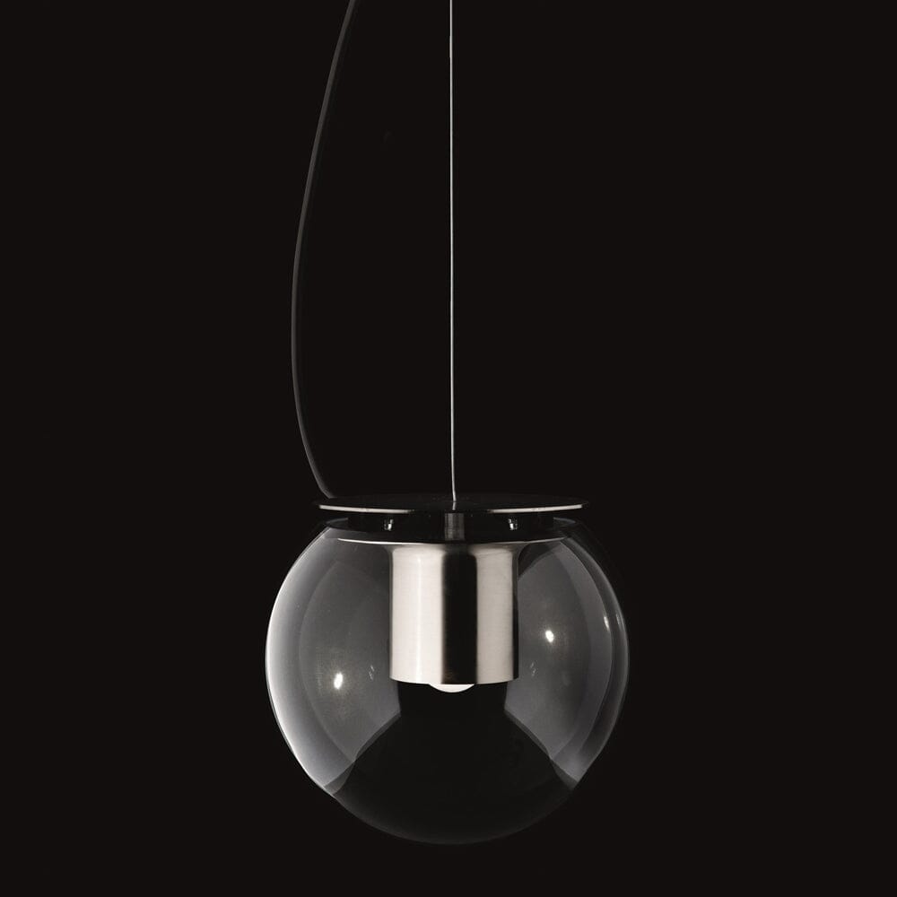 The Globe Pendant Light Pendant Lights Oluce Small Satin Nickel 