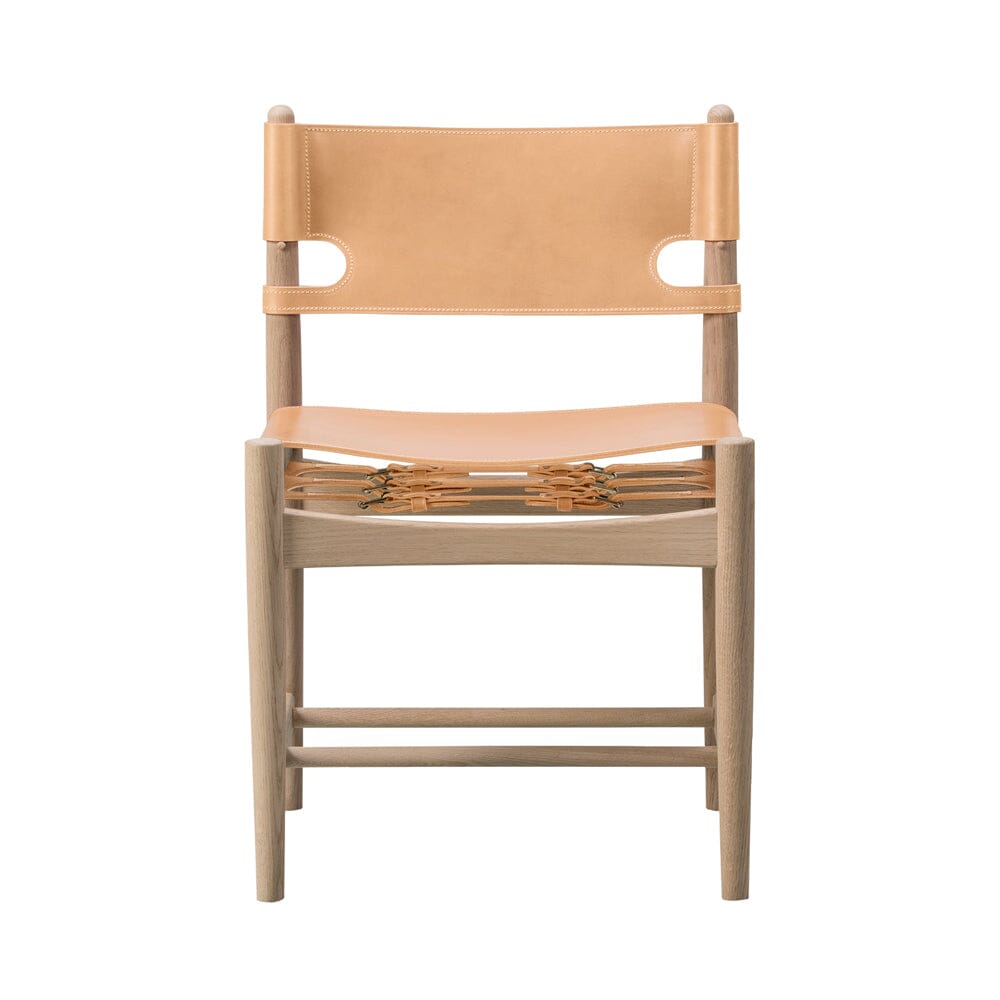 The Spanish Dining Chair Dining Chair Fredericia Soap Treated Oak Natural Leather 50500 +$290.00 