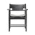 The Spanish Dining Chair With Arms Dining Chair Fredericia Black Lacquered Oak Black Leather 50501 