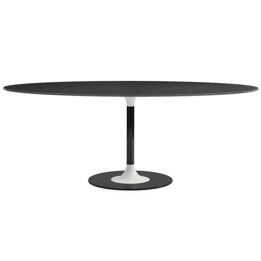 Thierry XXL Oval Dining Table Dining Tables Kartell Black 