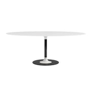 Thierry XXL Oval Dining Table Dining Tables Kartell White 