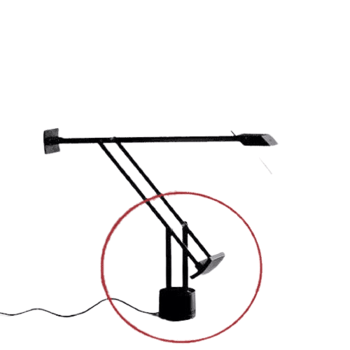 Tizio 35 Floor Support Black Accessory Accessories Artemide 