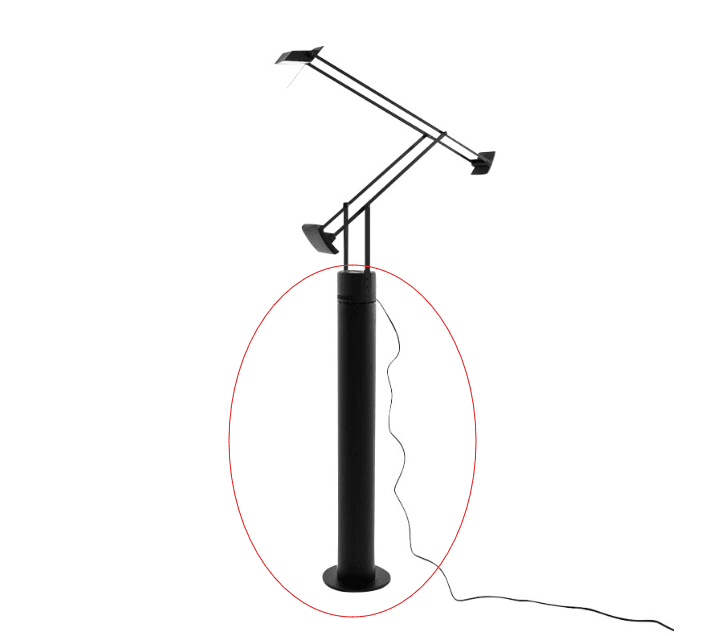 Tizio 35 Floor Support Black Accessory Accessories Artemide 