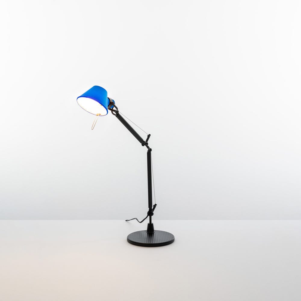 Tolomeo Micro Bicolor Desk Lamp wall / ceiling lamps Artemide Blue 