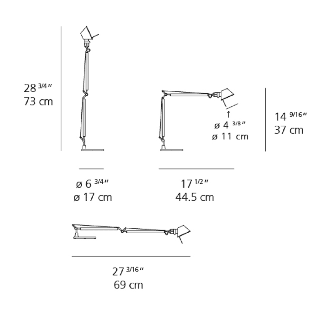 Tolomeo Micro LED Desk Lamp Desk Lamp Artemide 