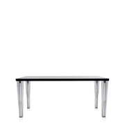 Top Top Dining Table Glass Top Dining Tables Kartell Large- Black 