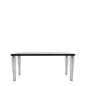 Top Top Dining Table Glass Top Dining Tables Kartell Large- Black 
