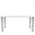 TopTop Dining Table Glass Top Dining Tables Kartell 63" White 