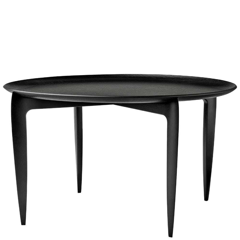 Tray Table 2 Pack End Tables Fritz Hansen Large table - black lacquered finish 