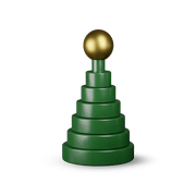 Kay Bojesen Christmas Tree, Green (7.7 in)