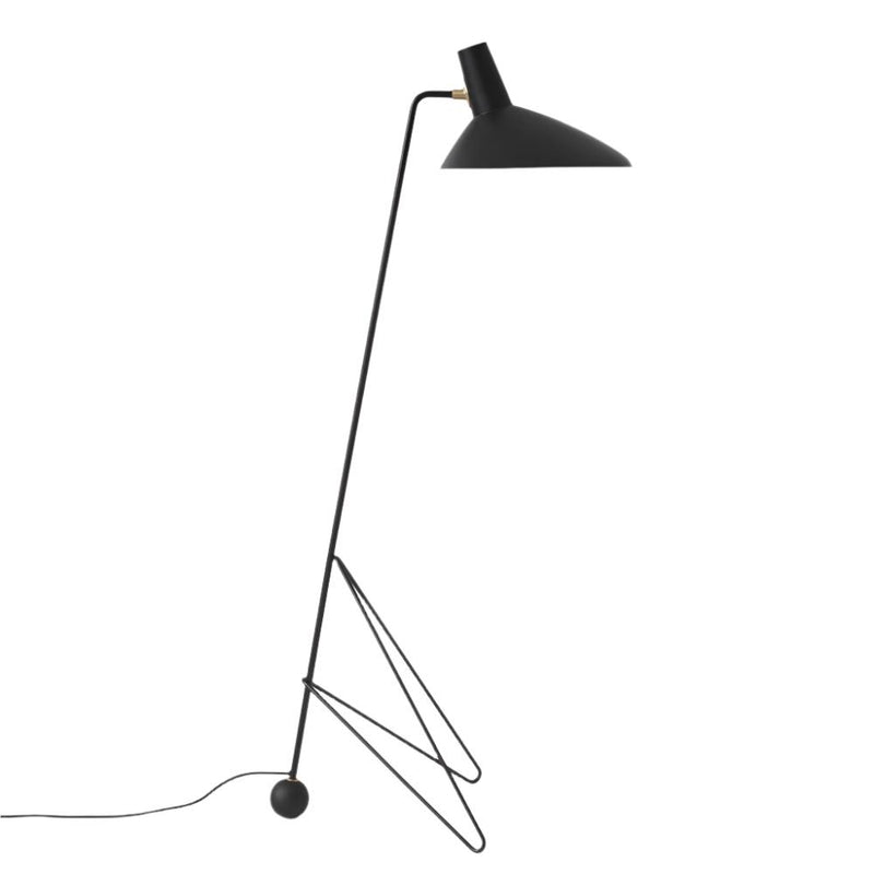 Tripod Floor Lamp HM8 Floor Lamps &Tradition Black with brass 