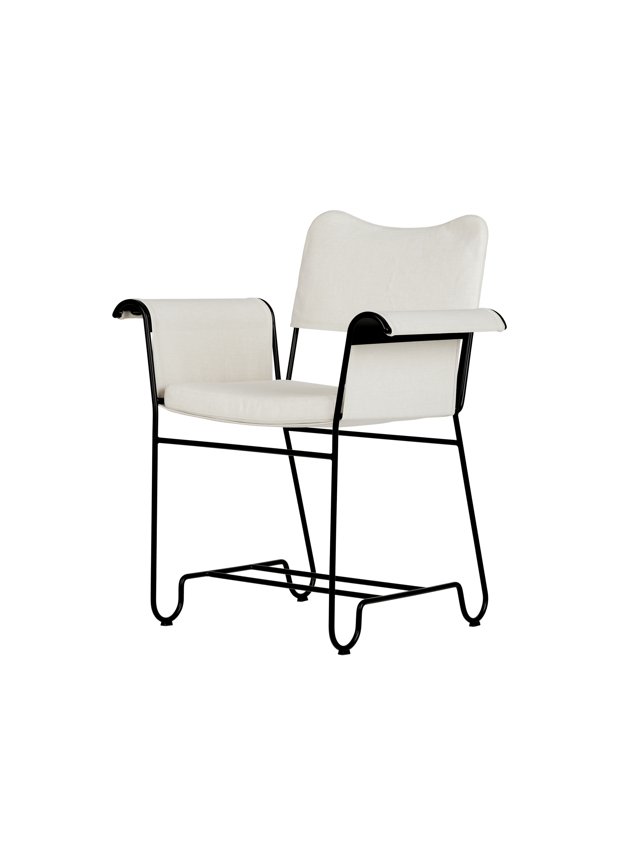 Tropique Outdoor Dining Chair Dining chairs Gubi Without Fringes Classic Black Limonta (CAL 117 compliant) (06))