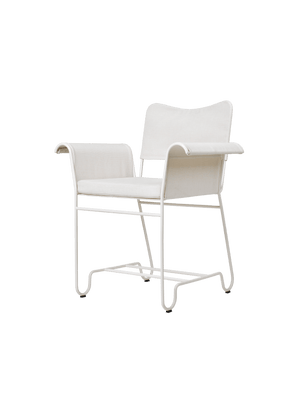 Tropique Outdoor Dining Chair Dining chairs Gubi Without Fringes Classic White Semi Matt Limonta (CAL 117 compliant) (06))