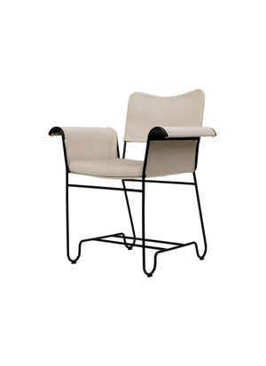 Tropique Outdoor Dining Chair Dining chairs Gubi Without Fringes Classic Black Limonta (CAL 117 compliant) (12))