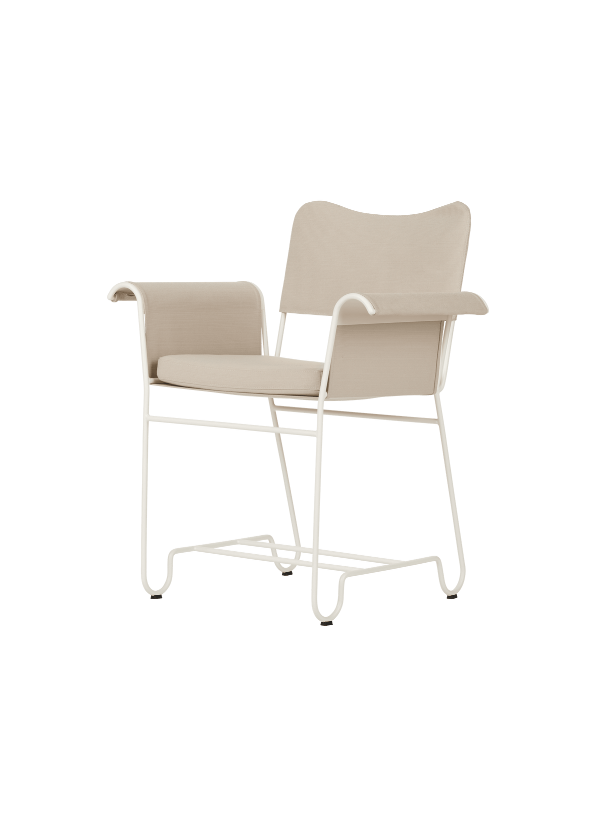 Tropique Outdoor Dining Chair Dining chairs Gubi Without Fringes Classic White Semi Matt Limonta (CAL 117 compliant) (12))