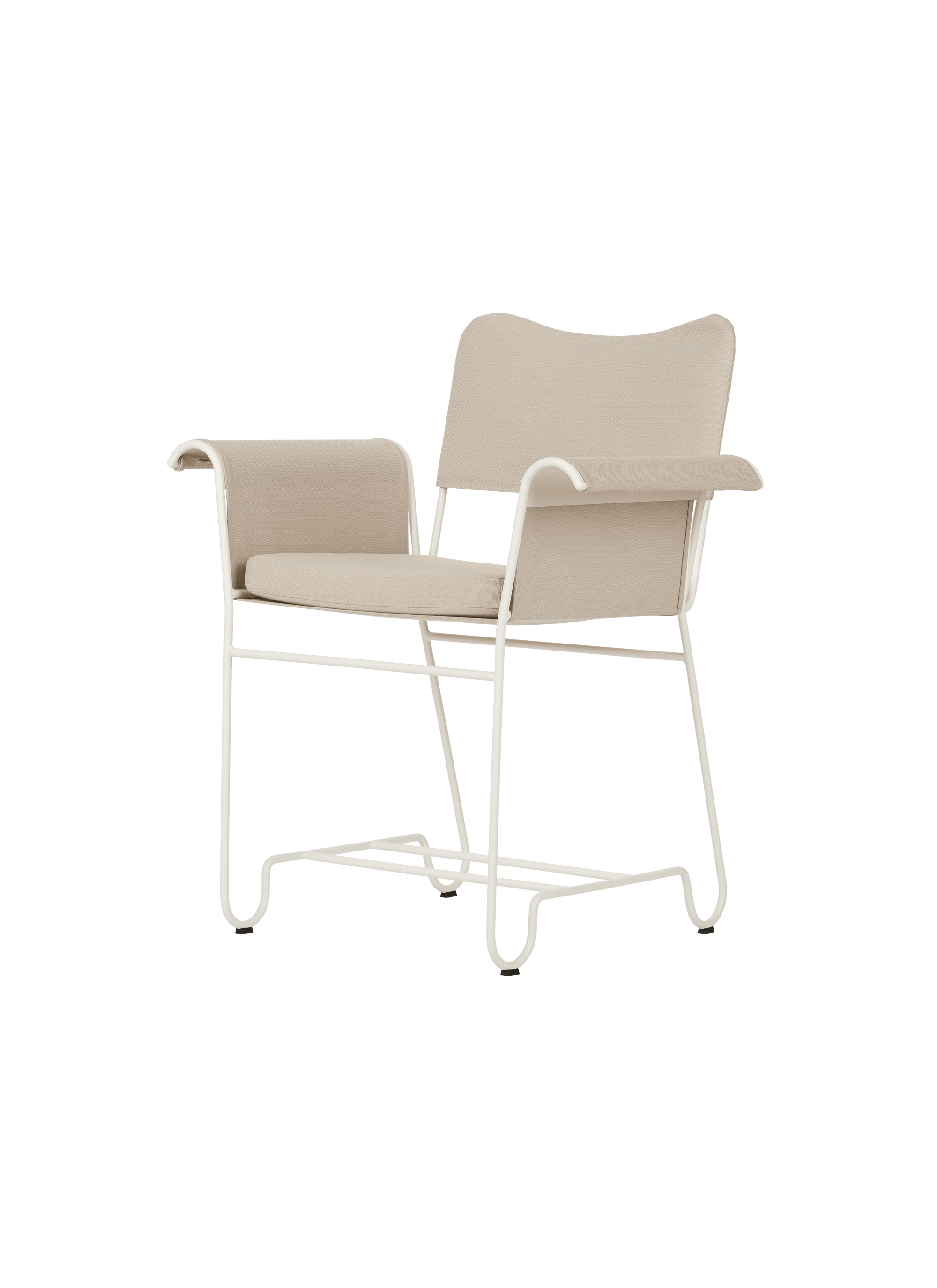 Tropique Outdoor Dining Chair Dining chairs Gubi Without Fringes Classic White Semi Matt Limonta (CAL 117 compliant) (12))